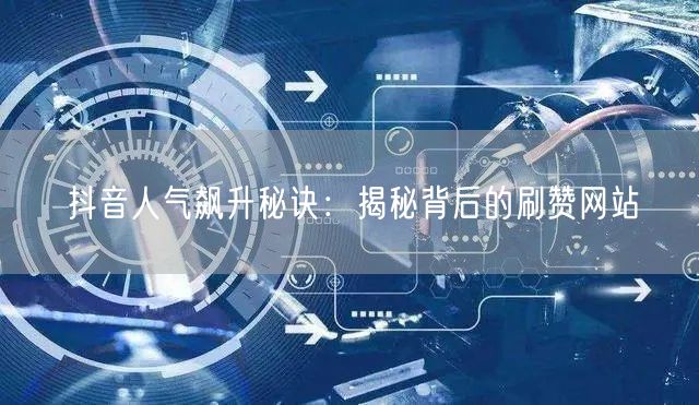 抖音人气飙升秘诀:揭秘背后的刷赞网站