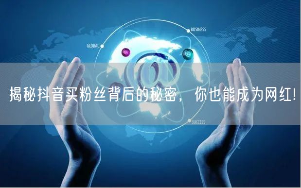 揭秘抖音买粉丝背后的秘密,你也能成为网红!